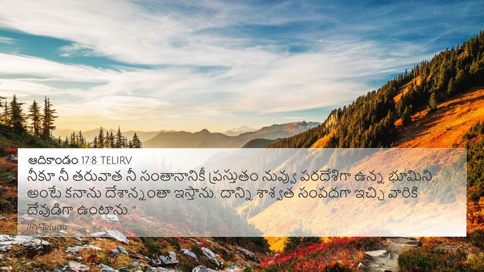 ఆదికాండం 17:8 TELIRV Bible Verse Image