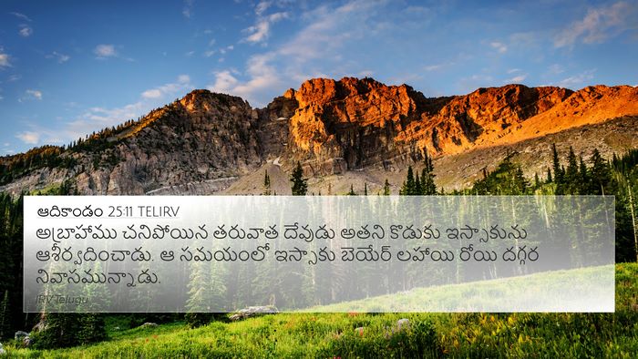 ఆదికాండం 25:11 TELIRV Bible Verse Image