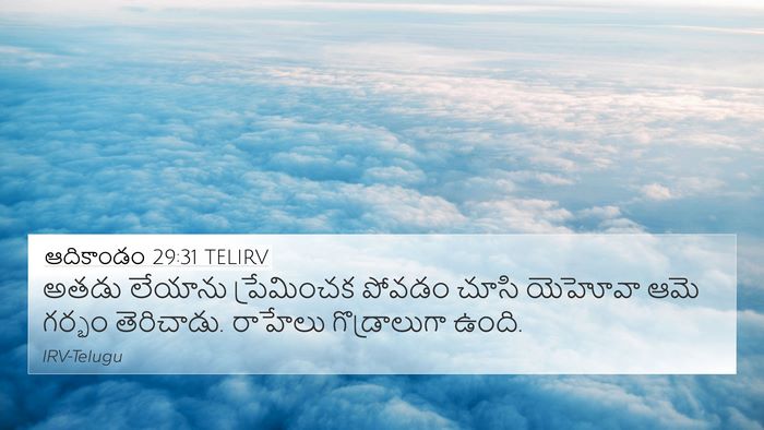 ఆదికాండం 29:31 TELIRV Bible Verse Image