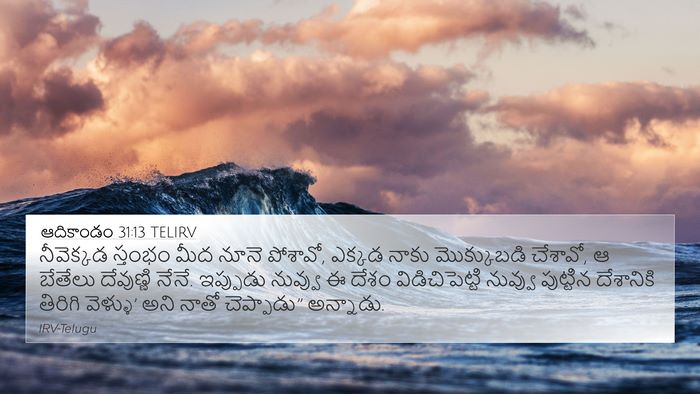 ఆదికాండం 31:13 TELIRV Bible Verse Image