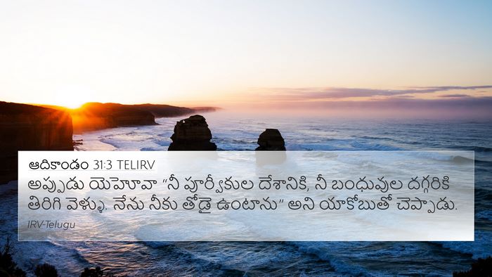 ఆదికాండం 31:3 TELIRV Bible Verse Image