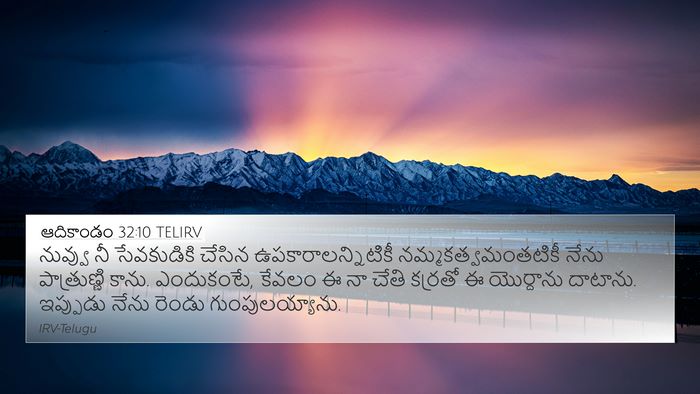 ఆదికాండం 32:10 TELIRV Bible Verse Image