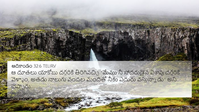 ఆదికాండం 32:6 TELIRV Bible Verse Image