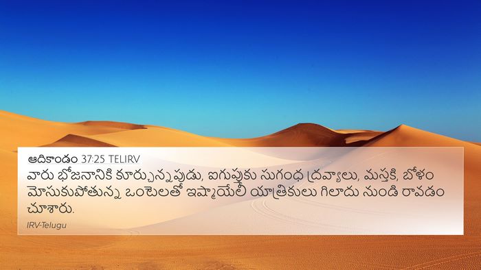 ఆదికాండం 37:25 TELIRV Bible Verse Image