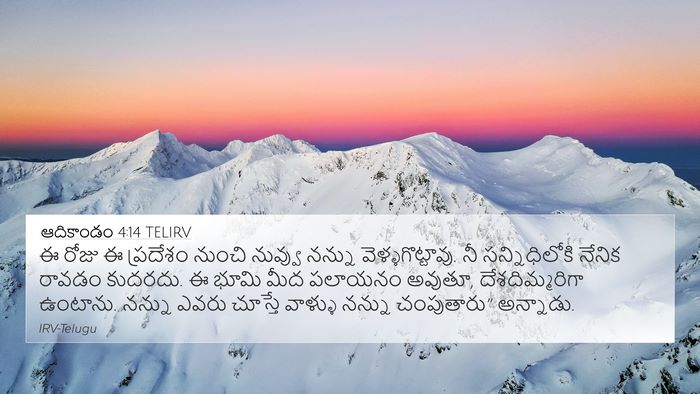 ఆదికాండం 4:14 TELIRV Bible Verse Image