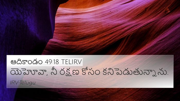 ఆదికాండం 49:18 TELIRV Bible Verse Image