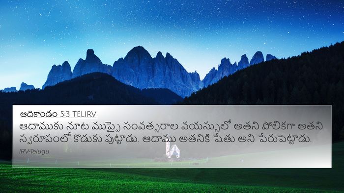 ఆదికాండం 5:3 TELIRV Bible Verse Image