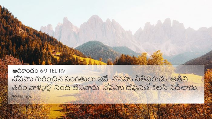 ఆదికాండం 6:9 TELIRV Bible Verse Image