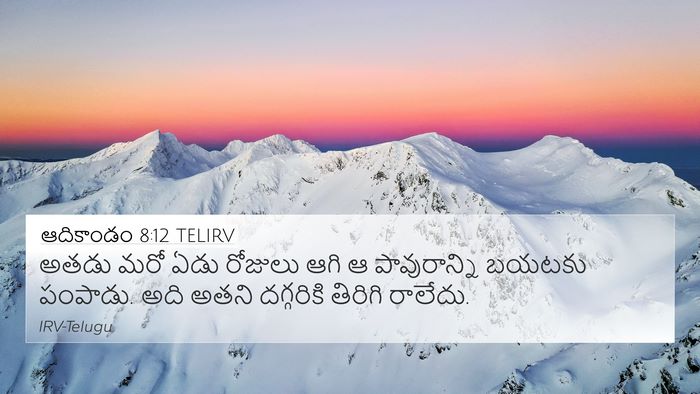 ఆదికాండం 8:12 TELIRV Bible Verse Image