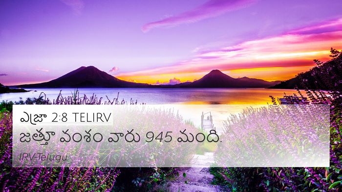 ఎజ్రా 2:8 TELIRV 4K Wallpaper - జత్తూ వంశం వారు 945 - 4K Wallpaper Bible Verse