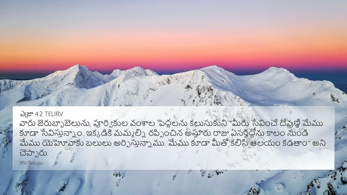 ఎజ్రా 4:2 TELIRV Bible Verse Image