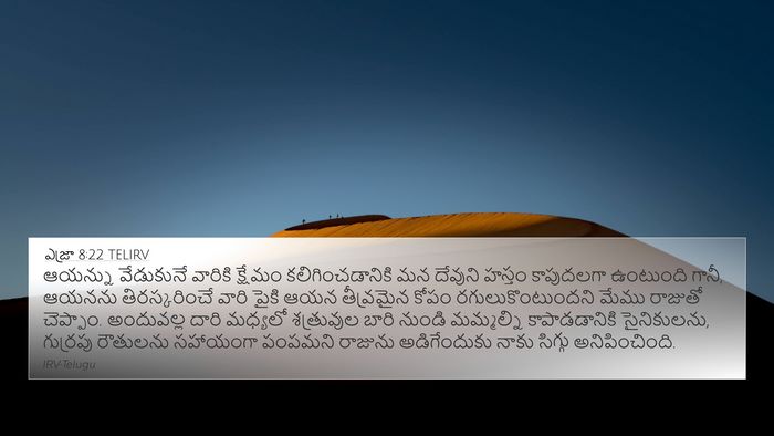 ఎజ్రా 8:22 TELIRV Bible Verse Image