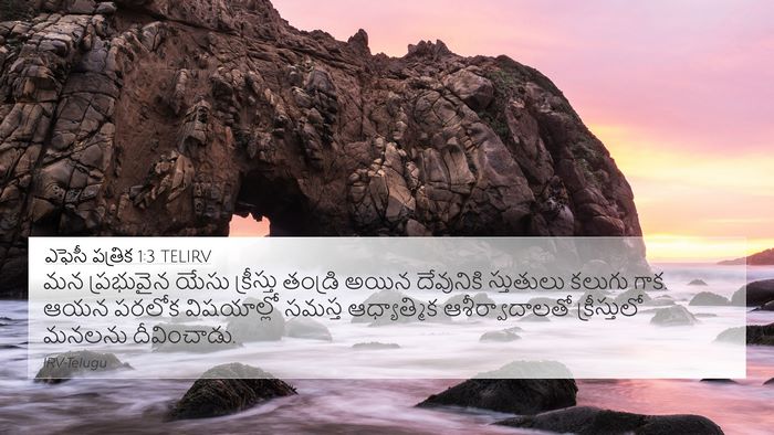 ఎఫెసీ పత్రిక 1:3 TELIRV Bible Verse Image