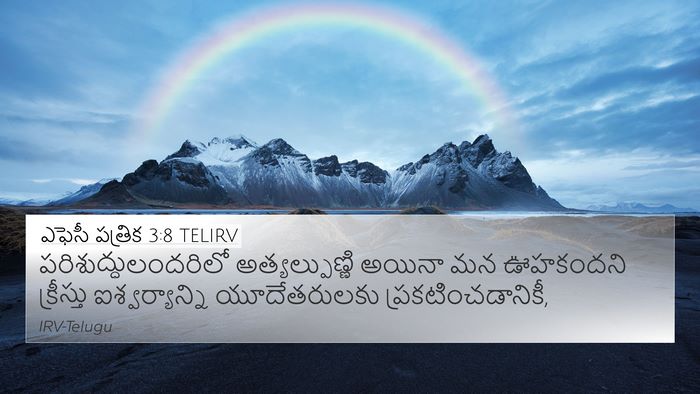 ఎఫెసీ పత్రిక 3:8 TELIRV Bible Verse Image