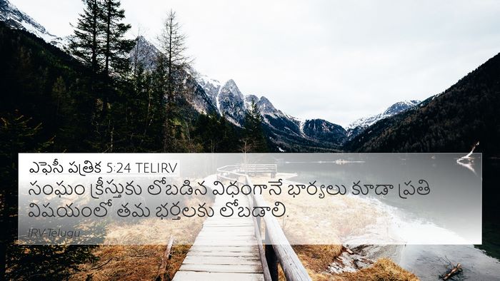 ఎఫెసీ పత్రిక 5:24 TELIRV Bible Verse Image