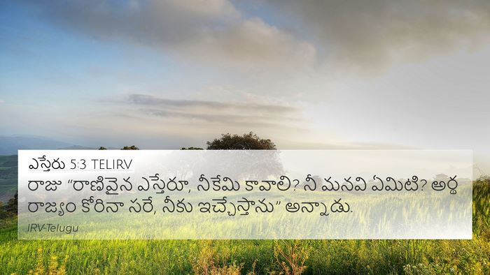 ఎస్తేరు 5:3 TELIRV Bible Verse Image