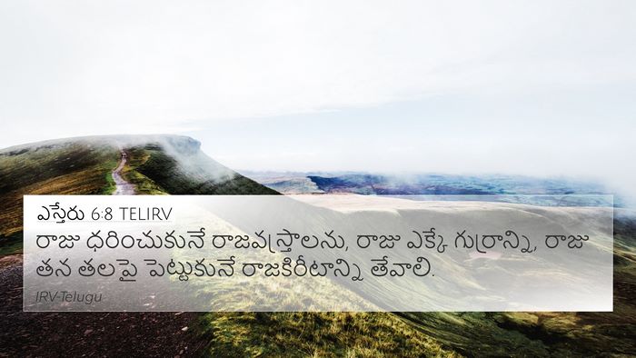 ఎస్తేరు 6:8 TELIRV Bible Verse Image