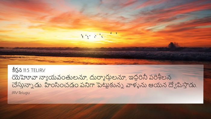 కీర్తన 11:5 TELIRV Bible Verse Image