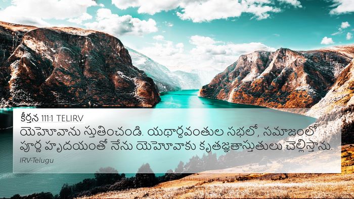 కీర్తన 111:1 TELIRV Bible Verse Image