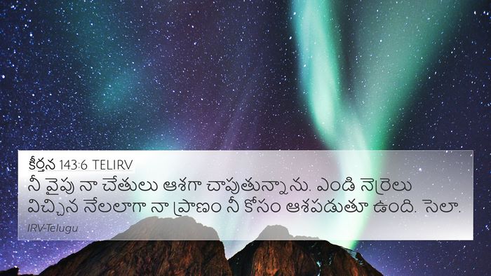 కీర్తన 143:6 TELIRV Bible Verse Image