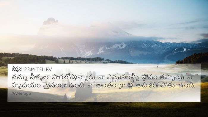 కీర్తన 22:14 TELIRV Bible Verse Image