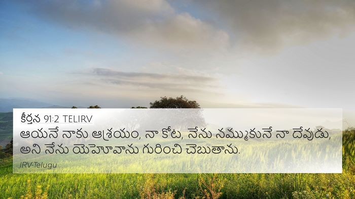 కీర్తన 91:2 TELIRV Bible Verse Image