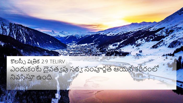 కొలస్సీ పత్రిక 2:9 TELIRV Bible Verse Image