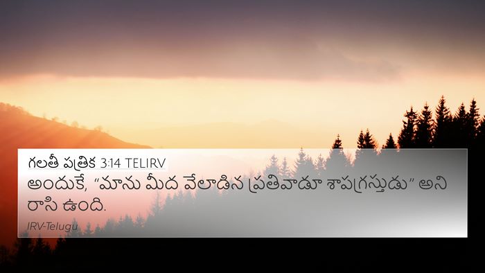 గలతీ పత్రిక 3:14 TELIRV Bible Verse Image