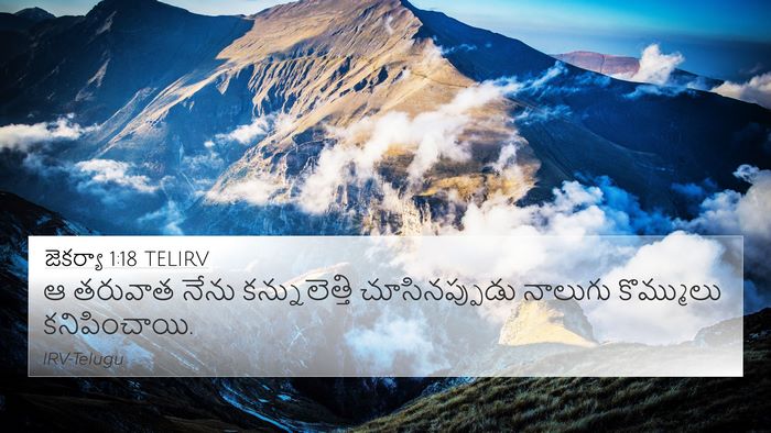 జెకర్యా 1:18 TELIRV Bible Verse Image