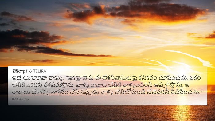 జెకర్యా 11:6 TELIRV Bible Verse Image