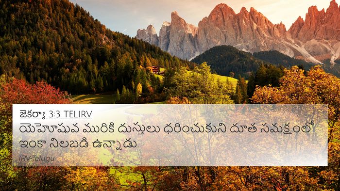 జెకర్యా 3:3 TELIRV Bible Verse Image