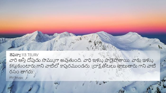 జెఫన్యా 1:13 TELIRV Bible Verse Image