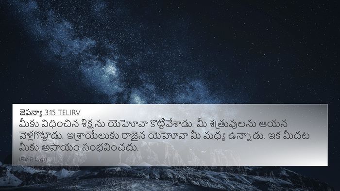 జెఫన్యా 3:15 TELIRV Bible Verse Image