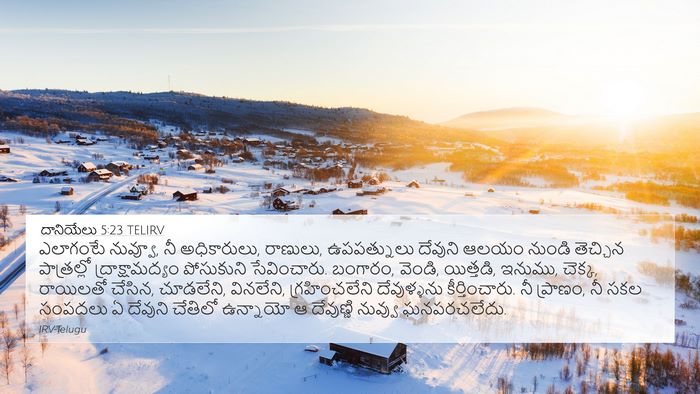 దానియేలు 5:23 TELIRV Bible Verse Image