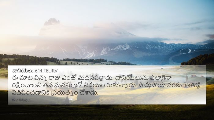 దానియేలు 6:14 TELIRV Bible Verse Image