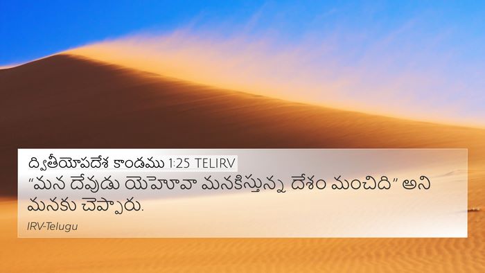 ద్వితీయోపదేశ కాండము 1:25 TELIRV Bible Verse Image