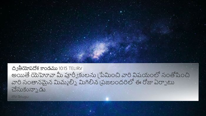 ద్వితీయోపదేశ కాండము 10:15 TELIRV Bible Verse Image
