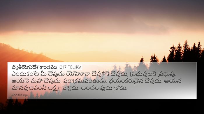ద్వితీయోపదేశ కాండము 10:17 TELIRV Bible Verse Image