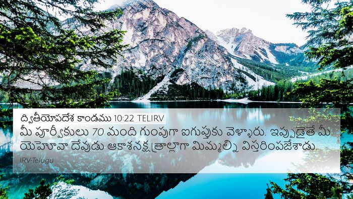 ద్వితీయోపదేశ కాండము 10:22 TELIRV Bible Verse Image
