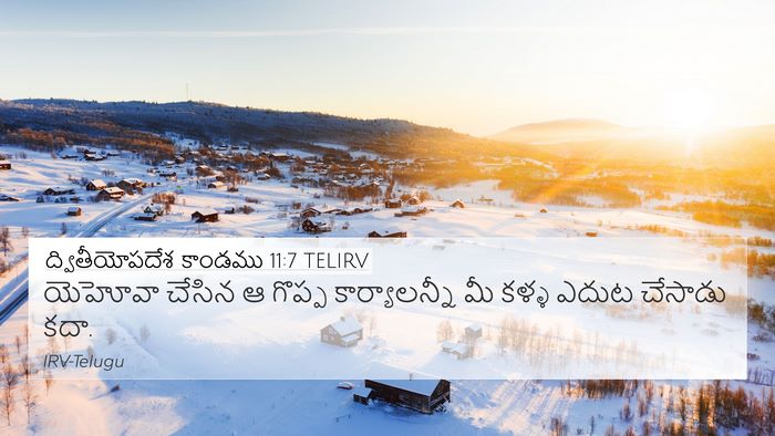 ద్వితీయోపదేశ కాండము 11:7 TELIRV Bible Verse Image
