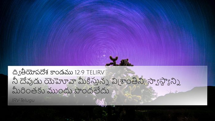 ద్వితీయోపదేశ కాండము 12:9 TELIRV Bible Verse Image