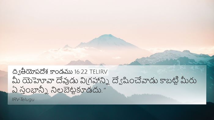 ద్వితీయోపదేశ కాండము 16:22 TELIRV Bible Verse Image