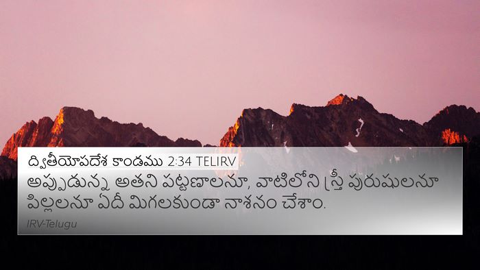 ద్వితీయోపదేశ కాండము 2:34 TELIRV Bible Verse Image