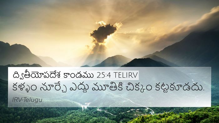 ద్వితీయోపదేశ కాండము 25:4 TELIRV Bible Verse Image
