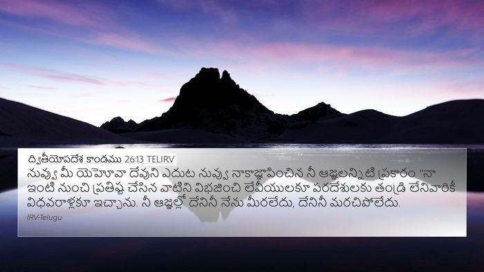 ద్వితీయోపదేశ కాండము 26:13 TELIRV Bible Verse Image