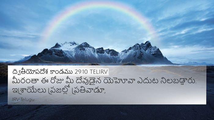 ద్వితీయోపదేశ కాండము 29:10 TELIRV Bible Verse Image