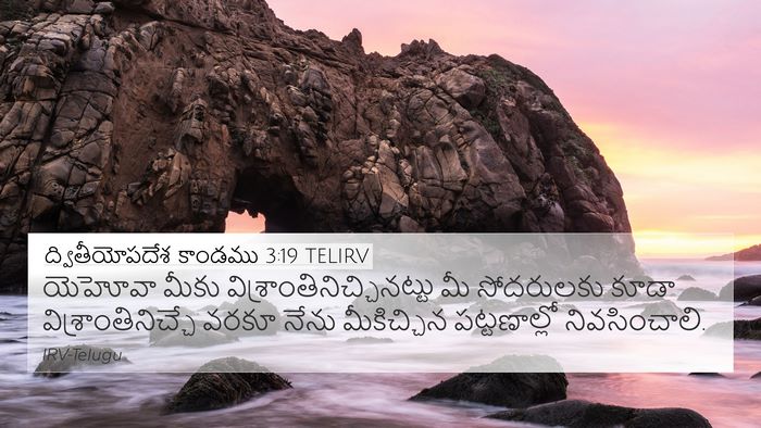 ద్వితీయోపదేశ కాండము 3:19 TELIRV 4K Wallpaper - యెహోవా మీకు - 4K Wallpaper Bible Verse
