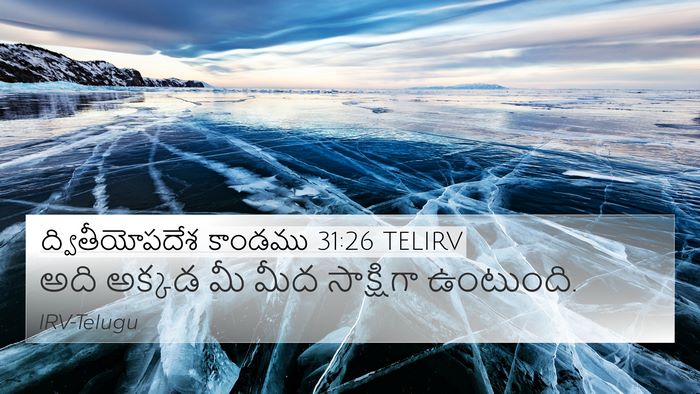 ద్వితీయోపదేశ కాండము 31:26 TELIRV Bible Verse Image