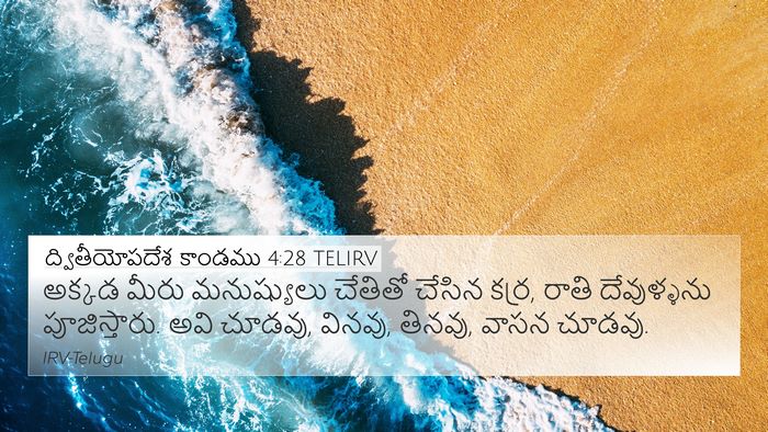 ద్వితీయోపదేశ కాండము 4:28 TELIRV Bible Verse Image