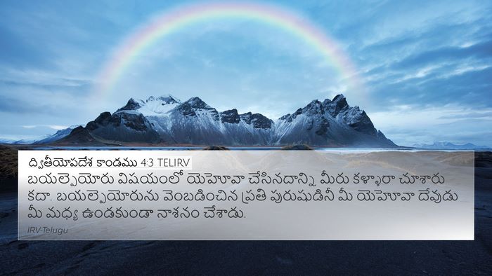 ద్వితీయోపదేశ కాండము 4:3 TELIRV Bible Verse Image